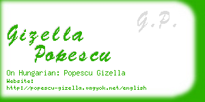 gizella popescu business card